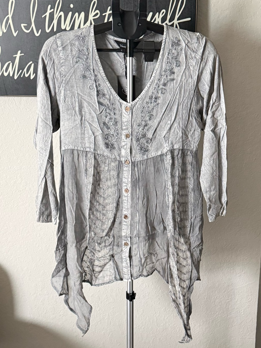 Young Threads Embroidered Top NWT